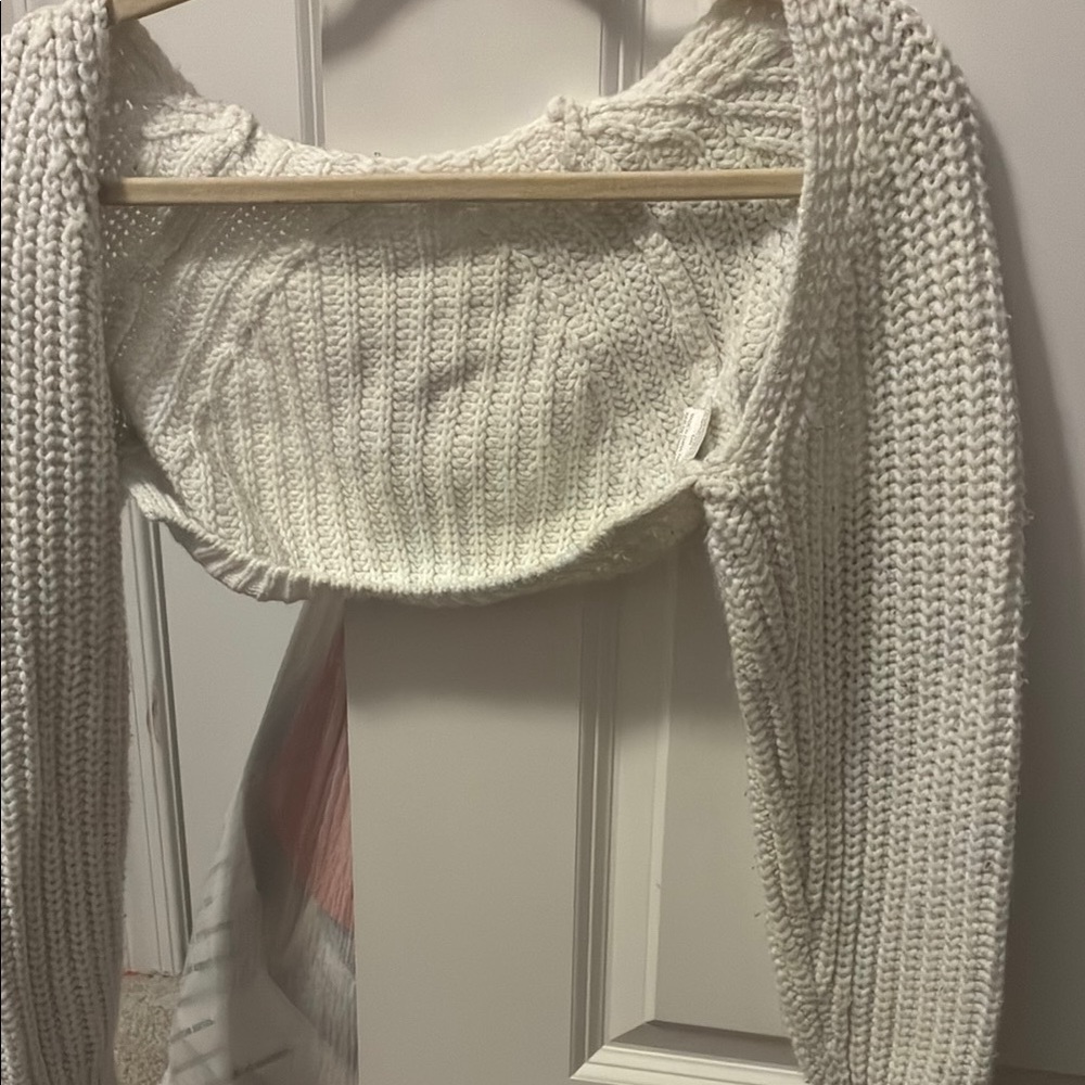 Cozy White Knit Sweater